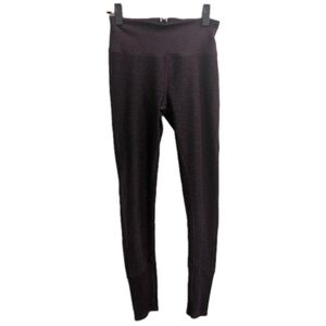 Alo Yoga Leggings Women Small Alosoft High Waist Burgundy Lounge Pants